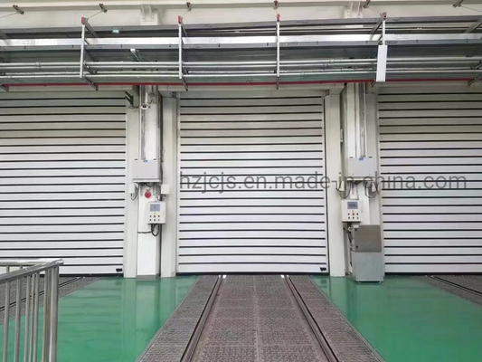 고속 Walnut 롤링 나선 보안 차고 문 선형 문 패널 패턴